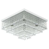 Lustre De Cristal Acrilico Dreamcrillic 40x40 Branco Lustre De Cristal Acrilico Dreamcrillic 40x40 Branco