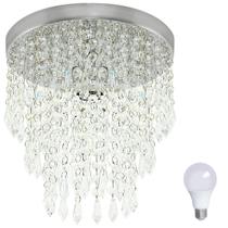 Lustre De Cristal Acrilico Manucrillic com Lâmpada 6000K
