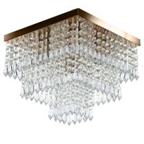 Lustre De Cristal Acrilico Sweetcrillic 30x30 Cobre Lindo! - MARRYLUZ