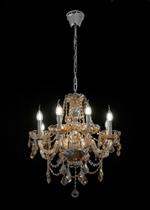 Lustre de Cristal Ambar 8 braços.