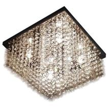 Lustre De Cristal Casa Cristalle 40X40 Quadrado