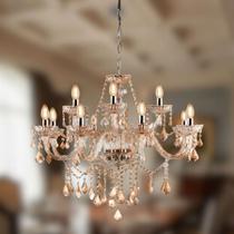 Lustre de Cristal Clássico Luxuoso Maria Thereza 12 Braços