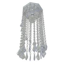 Lustre de Cristal em Acrílico 40cm - Design Moderno