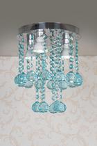 Lustre De cristal em Acrílico Em Super Alto Brilho Azul Tyffanny turquesa Para Quarto Lustre De cristal em Acrílico Em Super Alto Brilho Azul Tyffanny turquesa Para Quarto