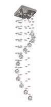 Lustre De Cristal Espiral Para Corredor Lustre De Cristal Espiral Para Corredor