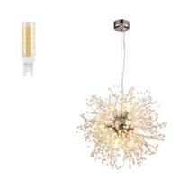 Lustre De Cristal Estilo Moderno, Três Cores, Lâmpada De Teto Para Quarto, Sala De Jantar,