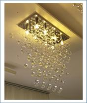 Lustre de cristal inox polido retangular luminaria para decoração e iluminação sala jantar e estar