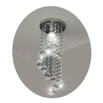 Lustre de cristal k9 redondo 30 cm de altura ILUSTRE CRISTAIS