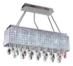 Lustre De Cristal Led 6000k - Retangular Ref My 94337 Hevvy