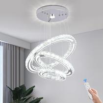 Lustre de Cristal LED FRIXCHUR 20/30/40cm Ajustável 85-265V