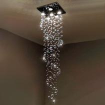 Lustre De Cristal Legítimo 1,50 Metro Em Espiral