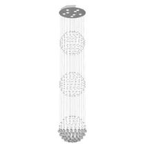 Lustre de Cristal Legitimo Globo Triplo 40cm Pé Direito Duplo Lustre de Cristal Legitimo Globo Triplo 40cm Pé Direito Duplo