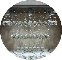 Lustre De Cristal Legítimo K9 Alto Brilho Para Sala Quarto