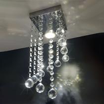 Lustre De Cristal Legítimo K9 Base Inox 14x14 cm E 30 cm Altura Lustre De Cristal Legítimo K9 Base Inox 14x14 cm E 30 cm Altura