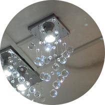 Lustre de Cristal Legítimo K9 Para Sala e Quarto com LED - Jmw