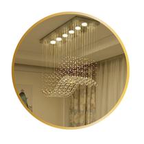 Lustre De Cristal Legítimo k9, Retangular Com 70cm De Altura Para Sala de Jantar/estar - Casa Cristalle
