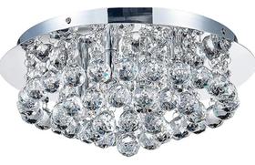 Lustre De Cristal Legitimo para sala,Base 30 cm com 4 soquete G9