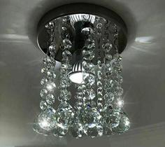 Lustre De Cristal Legítimo Sala Quarto Redondo 13 Cm Altura