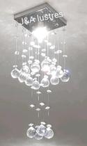 Lustre de Cristal legítimo vai montado + Led incluso Lustre de Cristal legítimo vai montado + Led incluso
