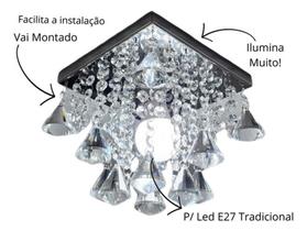 Lustre de cristal legitimo vai montado para lâmpada tradicional E27 Lustre de cristal legitimo vai montado para lâmpada tradicional E27