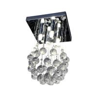 Lustre de Cristal LM07 4 Luzes Transparente Elegante para Sala Quarto Corredor Hall Decoração Sofisticada Base G9