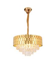 Lustre de Cristal Luxo Dourado Moderno Elegante Sala 50 cm Lustre de Cristal Luxo Dourado Moderno Elegante Sala 50 cm