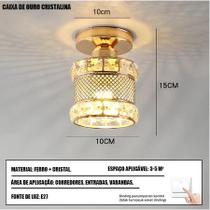Lustre de cristal minimalista Iluminação residencial Quarto Sala de estar Sala de jantar Norma:SXK-Ouro