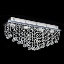 Lustre De Cristal Original Esfera Plafon Retangular 60X15X22Cm - Jp Sapporo 60