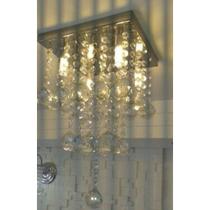 Lustre De Cristal para hall, corredor 20X20Cm Com 40cm De Altura