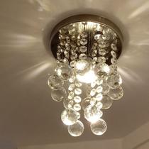 Lustre de cristal para lavabo com 20cm de altura com 01 lâmpada gu10