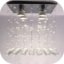 Lustre de cristal para sala de jantar com 30cm de altura lâmpadas inclusas