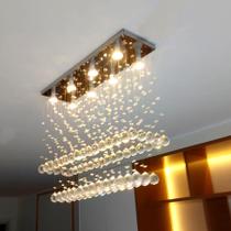 Lustre De Cristal, Retangular Sala De Jantar/estar