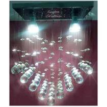 Lustre de cristal verdadeiro Coração 30x15 cm altura 50 cm ilustre cristais