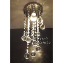 Lustre de cristal verdadeiro k9 13 cm