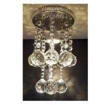 Lustre de Cristal Verdadeiro K9 14 cm de diâmetro 20 Cm De Altura ILUSTRE CRISTAIS