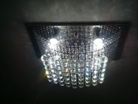 Lustre de cristal verdadeiro k9 60x30 cm