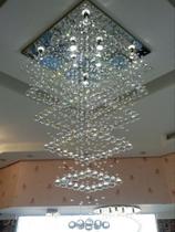 Lustre De Cristal Verdadeiro k9, Com Base De Inox 70x70cm