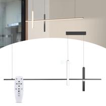 Lustre de LED Linhas Oslo 100cm 34w - Dimmer + Controle - UND