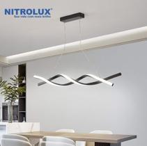 Lustre de Led Pendente Preto 30W 3 Cores em 1 - Nitrolux