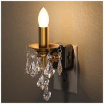 Lustre de luz noturna Briignite em estilo de vela dourado com sensor Lustre de luz noturna Briignite em estilo de vela dourado com sensor