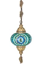 Lustre De Mosaico Turco Autêntico - Ultra Verde Fantastico XE70YES1