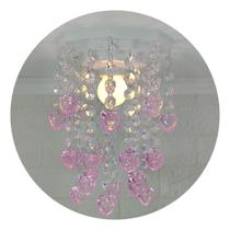 Lustre de Quarto de Crianças Bebê Rosa 25cm - Design Moderno