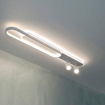 Lustre De Teto Luminária Plafon Com Spot Led 3 Em 1