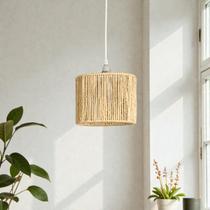 Lustre de Teto Pendente Luminárias de Sisal com Estrutura em Ferro Estilo Natural e Feito à Mão 20x15cm Para Sala Banheiro Cozinha Varanda Redondo Lustre de Teto Pendente Luminárias de Sisal com Estrutura em Ferro Estilo Natural e Feito à Mão 20x15cm Para Sala Banheiro Cozinha Varanda Redondo
