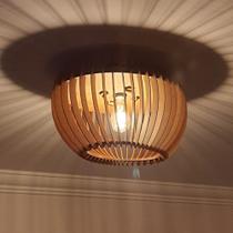 Lustre de teto redondo 40cm