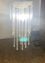 Lustre De Vidro Com Base Modelo Tubos Crescente Lustre De Vidro Com Base Modelo Tubos Crescente