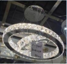 Lustre de Vidro Cristal Redondo 72 x 72 cm BK-9607