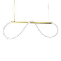 Lustre Design Moderno Rope 38w - Silicon LED 3000K - OURO