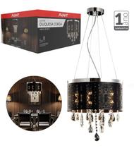 Lustre Duquesa Coroa Candelabro 5xg9 Preto Fosco Avant