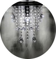 Lustre Em Alto Brilho Para Quarto Com Base De Inox Espelhado Lustre Em Alto Brilho Para Quarto Com Base De Inox Espelhado